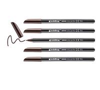 edding Rotulador punta fibra 1200 – Punta redonda 0.5 mm – marron oscuro n. 18