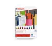 Edding 1200 colourpen rotulador fino negro, azul, marrón, verde, nara