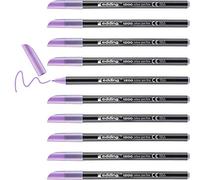 edding 1200 rotulador de color de trazo fino - lavanda con frutos rojo (morado) - 10 rotuladores - punta redonda de 1 mm - marcador dibujar y escribir