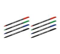 Edding 1200 rotulador de color de trazo fino - negro - 1 rotulador - punta redonda de 1 mm - marcador dibujar y escribir (Paquete de 2)