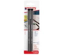 Edding 1200 rotulador de color de trazo fino - negro - 2 rotuladores -