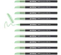 edding 1200 rotulador de color de trazo fino - sorbete de manzana (verde) - 10 rotuladores - punta redonda de 1 mm - marcador dibujar y escribir