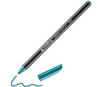 edding 1200 rotulador de color metálico - verde metálico - x1 - punta redondeada 1-3 mm - para escribir, dibujar y esbozar - libros de visitas, fabricación de tarjetas, artesanías de bricolaje