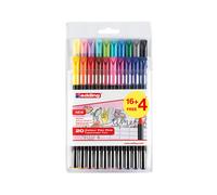 Pack con 16 rotuladores estándar + 4 rotuladores pastel s/c 1200 edding
