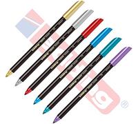 Edding 1200 rotuladores [Metallic Special] Rotulador para Escribir, Pintar y marcar - Colourpen para Escribir a Mano - Ancho de Trazo: 1 mm metálico - Oro Plata Rojo Azul Verde Violeta