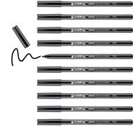 Rotulador edding punta fibra 1300 negro -punta redonda 2 mm