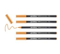 edding 1300 rotulador de color de trazo medio - naranja claro- x5 - punta redondeada 2 mm - rotulador para dibujar y escribir - rotulador para el colegio, mandalas, Bullet Journals