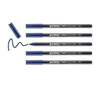 edding 1300 rotulador de color de trazo medio - azul acero- x5 - punta redondeada 2 mm - rotulador para dibujar y escribir - rotulador para el colegio, mandalas, Bullet Journals