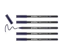 edding 1300 rotulador de color de trazo medio - azul de prusia- x5 - punta redondeada 2 mm - rotulador para dibujar y escribir - rotulador para el colegio, mandalas, Bullet Journals