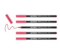 edding 1300 rotulador de color de trazo medio - rosa coral- x5 - punta redondeada 2 mm - rotulador para dibujar y escribir - rotulador para el colegio, mandalas, Bullet Journals