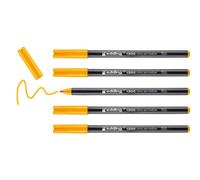 edding 1300 rotulador de color de trazo medio - amarillo brillante- x5 - punta redondeada 2 mm - rotulador para dibujar y escribir - rotulador para el colegio, mandalas, Bullet Journals
