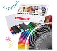 Edding 1300-40 Rotuladores de Color de Trazo Medio - Multicolor - Punta Redondeada 2 mm