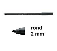 Edding 722269 - Rotulador, punta redonda, 3 mm, color negro
