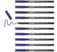 Rotulador edding punta fibra 1300 azul -punta redonda 2 mm