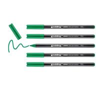 edding 1300 rotulador de color de trazo medio - verde pálido- x5 - punta redondeada 2 mm - rotulador para dibujar y escribir - rotulador para el colegio, mandalas, Bullet Journals