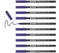 edding 1300 rotulador de color de trazo medio - violeta- x10 - punta redondeada 2 mm - rotulador para dibujar y escribir - rotulador para el colegio, mandalas, Bullet Journals