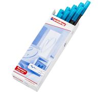 Edding 1340-10 - Caja de 10 Rotuladores 1340 - Punta de Pincel Flexible - Azul Claro
