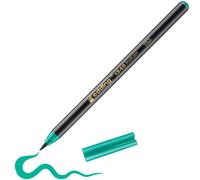 edding 1340 rotulador con punta de pincel flexible - verde - 1 rotulador para pintar, escribir y dibujar - diarios de viñetas, manuscritos, mandalas, caligrafía