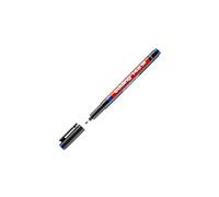 edding 142 M rotulador permanente - azul - 1 rotulador - punta redonda de 1 mm - bolígrafo para escribir sobre cristal, plástico, láminas y superficies lisas - permanente, secado rápido, no mancha