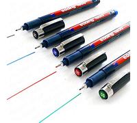 Edding 1800 Profipen Delineador con Pigmento Rotulador de Dibujo - 0.5mm Juego de 4 - Negro, Azul, Rojo, y Verde