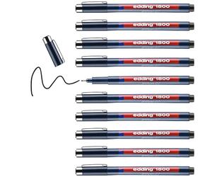 Edding 1800 Profipen Dibujo Técnico Pluma 0.7mm Falso Pulgar - Negro