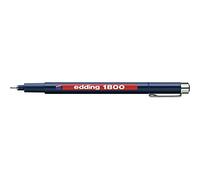 edding 1800 rotulador calibrado - azul - x1 - ancho de línea 0,35 mm - para escritura precisa, esbozos y dibujo técnico - punta fina con soporte metálico, adecuado para usar con reglas y plantillas