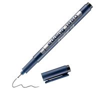 edding 1880 rotulador calibrado - negro - x1 - ancho de línea 0,8 mm - para escritura precisa, esbozos y dibujo técnico - punta fina con soporte metálico, adecuado para usar con reglas y plantillas
