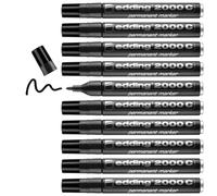 Edding 2000c Rotulador Permanente - Negro, 10