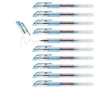 Edding 2185 Roller Gel - Azul Metálico - 10 Rotuladores - 0,7 mm - Bolígrafo para Escribir, Colorear o Decorar Bullet Journals - Rotulador de Purpurina para Mandalas