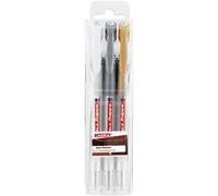edding 2185 roller gel - blanco, oro, plata - juego de 3 - 0,7 mm - bolígrafo de gel para escribir, colorear o decorar bullet journals - rotulador de gel para mandalas