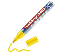 edding 250 marcador para pizarras blancas - amarillo - 1 rotulador - punta redonda 1,5-3 mm - rotulador para pizarra blanca, borrado en seco - pizarra blanca, flipchart, tablón de notas