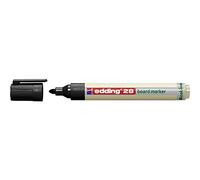 edding 28 EcoLine marcador para pizarras blancas - negro - 1 rotulador - punta redonda 1,5-3 mm - rotulador para pizarra blanca, borrado en seco - flipchart, tablón de notas - recargable