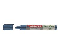 edding 29 EcoLine marcador para pizarras blancas - azul - 1 rotulador - punta biselada 1-5mm - rotulador para pizarra blanca, borrado en seco - pizarra blanca, flipchart, tablón de notas - recargable