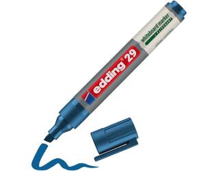 edding 29 EcoLine marcador para pizarras blancas - azul - 1 rotulador - punta biselada 1-5mm - rotulador para pizarra blanca, borrado en seco - pizarra blanca, flipchart, tablón de notas - recargable
