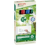 edding 29 EcoLine marcador para pizarras blancas - multicolor - juego de 4 rotuladores - punta biselada 1-5mm - rotulador para pizarra blanca, borrado en seco - flipchart, tablón de notas - recargable