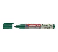 edding 29 EcoLine marcador para pizarras blancas - verde - 1 rotulador - punta biselada 1-5mm - rotulador para pizarra blanca, borrado en seco - pizarra blanca, flipchart, tablón de notas - recargable