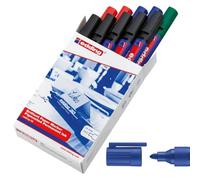 edding 30 marcador de tinta brillante para papel - multicolor - 10 rotuladores permanentes - punta redondeada 1,5-3 mm - colores vibrantes -para papel, cartón, plástico, metal y vidrio