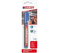 edding Marcador permanente 300 – punta redonda 1,5–3 mm – azul – resistente al agua