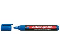 Rotulador edding marcador permanente 300 azul punta redonda 1,5-3 mm recargable