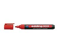Rotulador edding marcador permanente 300 rojo punta redonda 1,5-3 mm