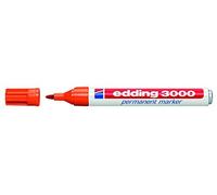 edding Marcador permanente 3000 – naranja – punta redonda 1,5–3 mm – indeleble, resistente al agua