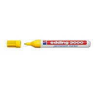 Edding 3000 Amarillo 10pieza(s) - Marcador permanente (Amarillo, Color blanco, Amarillo, De plástico, 3 mm, 10 pieza(s))