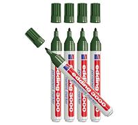 Edding 3000 rotuladores permanentes, punta redonda de 1,5 - 3 mm (5 unidades, verde oliva)