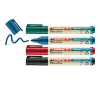 edding 31 EcoLine flipchart marker set - multi-coloured - 4 pens - round nib 1.5