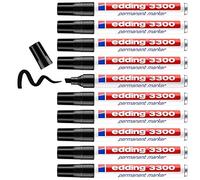 Rotulador edding marcador 3300 n.1 negro - punta biselada recargable