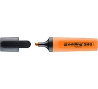 edding 345 marcador fluorescente - naranja - 1 marcador fluorescente - punta biselada de 2-5 mm - ideal para hacer marcas brillantes y resaltar pasajes de texto y notas
