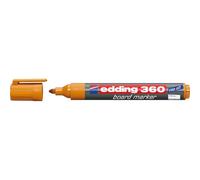 edding 360 marcador para pizarras blancas - naranja - 1 rotulador - punta redonda 1,5-3 mm - rotulador para pizarra blanca, borrado en seco - pizarra blanca, flipchart, tablón de notas