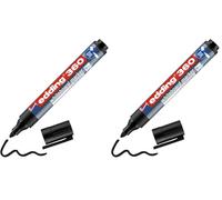 Edding 360 marcador para pizarras blancas - negro - 1 rotulador - punta redonda 1,5-3 mm - rotulador para pizarra blanca, borrado en seco - pizarra blanca, flipchart, tablón de notas - recargable