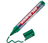 edding 360 marcador para pizarras blancas - verde - 1 rotulador - punta redonda 1,5-3 mm - rotulador para pizarra blanca, borrado en seco - pizarra blanca, flipchart, tablón de notas - recargable
