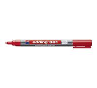 EDDING 361RT - Marcador para pizarra blanca, 1,0 mm, rojo